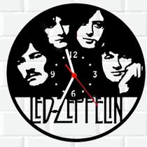 Relógio De Madeira MDF Parede Led Zeppelin Rock 2 - 3D Fantasy