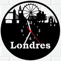 Relógio De Madeira MDF Parede Londres Inglaterra 3