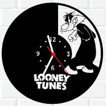 Relógio De Madeira MDF Parede Looney Tunes Frajola