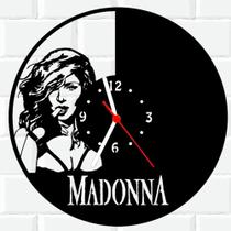 Relógio De Madeira MDF Parede Madonna Cantora 1 - 3D Fantasy