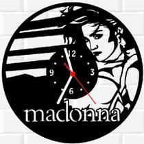 Relógio De Madeira MDF Parede Madonna Cantora 2 - 3D Fantasy