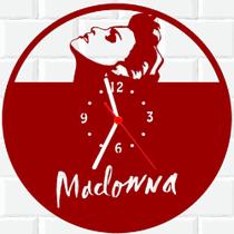 Relógio De Madeira MDF Parede Madonna Cantora 3 V - 3D Fantasy