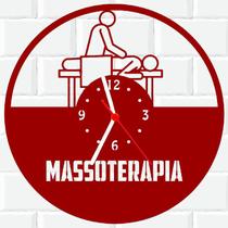 Relógio De Madeira MDF Parede Massoterapia Massagista V - 3D Fantasy