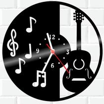 Relógio De Madeira MDF Parede Musica 2