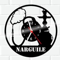 Relógio De Madeira MDF Parede Narguile