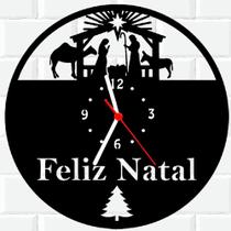 Relógio De Madeira MDF Parede Natal 2