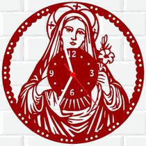 Relógio De Madeira MDF Parede Nossa Senhora V