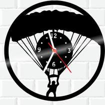 Relógio De Madeira MDF Parede Paraquedas Esporte - 3D Fantasy