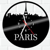 Relógio De Madeira MDF Parede Paris França Turismo 2