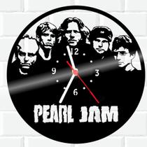 Relógio De Madeira MDF Parede Pearl Jam Rock - 3D Fantasy