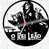 Relógio De Madeira MDF Parede Rei Leão Desenho