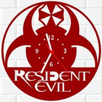 Relógio De Madeira MDF Parede Resident Evil Game 1 V