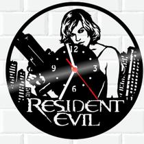 Relógio De Madeira MDF Parede Resident Evil Game 2