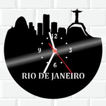 Relógio De Madeira MDF Parede Rio De Janeiro Viagem - 3D Fantasy