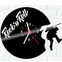 Relógio De Madeira MDF Parede Rock 4
