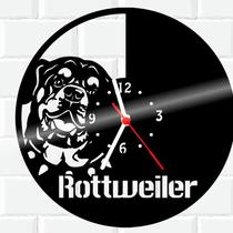 Relógio De Madeira MDF Parede Rottweiler Cachorro Pet 2