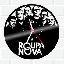 Relógio De Madeira MDF Parede Roupa Nova Musica - 3D Fantasy