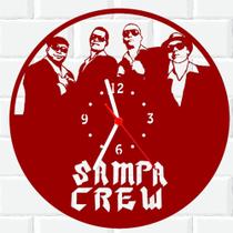 Relógio De Madeira MDF Parede Sampa Crew Musica V