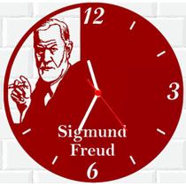 Relógio De Madeira MDF Parede Sigmund Freud Psicanalise 2 V - 3D Fantasy