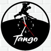 Relógio De Madeira MDF Parede Tango Dança