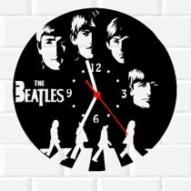 Relógio De Madeira MDF Parede The Beatles Rock 3