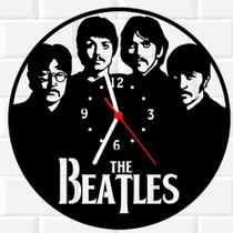 Relógio De Madeira MDF Parede The Beatles Rock 4