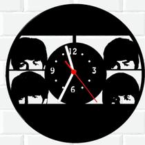 Relógio De Madeira MDF Parede The Beatles Rock 5