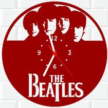 Relógio De Madeira MDF Parede The Beatles Rock 6 V