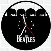 Relógio De Madeira MDF Parede The Beatles Rock 9