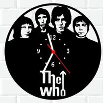 Relógio De Madeira MDF Parede The Who Rock