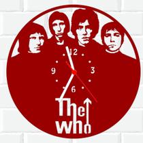 Relógio De Madeira MDF Parede The Who Rock V