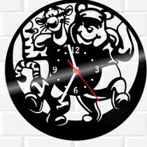 Relógio De Madeira MDF Parede Ursinho Pooh Disney