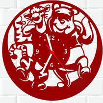 Relógio De Madeira MDF Parede Ursinho Pooh Disney V