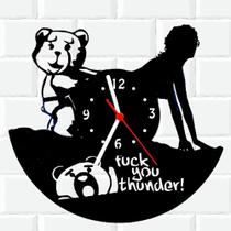 Relógio De Madeira MDF Parede Ursinho Ted