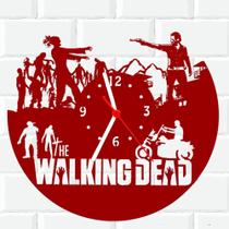 Relógio De Madeira MDF Parede Walking Dead Serie Zumbi V