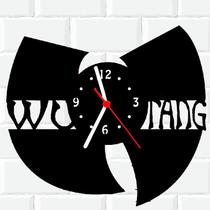 Relógio De Madeira MDF Parede Wu Tang