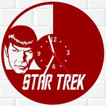 Relógio De Madeira MDF Star Trek Jornada Nas Estrelas 3 V