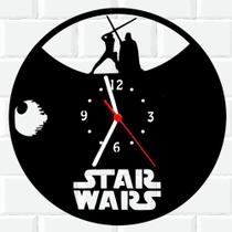 Relógio De Madeira MDF Star Wars Guerra Nas Estrelas