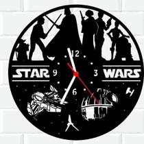 Relógio De Madeira MDF Star Wars Jedi