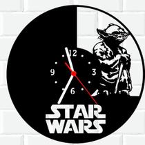 Relógio De Madeira MDF Star Wars Yoda 1