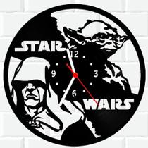 Relógio De Madeira MDF Star Wars Yoda 4