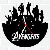 Relógio De Madeira MDF Vingadores Avengers Marvel 1