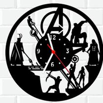 Relógio De Madeira MDF Vingadores Avengers Marvel 4