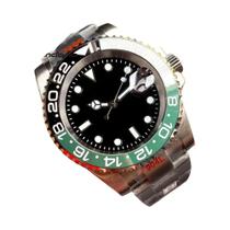 Relógio De Mergulho Masculino De Aço Inoxidável 40mm Tandorio NH35 Mostrador Preto Data Bezel De 120
