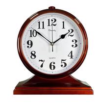 Relógio de Mesa Beesealy Retro - 10 Polegadas - Marrom