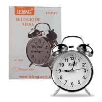 Relógio de Mesa Com Despertador LE-8121 - ELE318 - Lelong