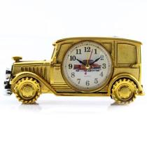 Relógio De Mesa Customizado Calhambeque Old School Dourado Relógio De Mesa Customizado Calhambeque Old School Dourado