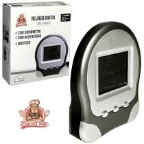 Relogio de mesa / despertador digital 9x8x2,5cm a pilha Relogio de mesa / despertador digital 9x8x2,5cm a pilha