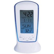 Relógio de mesa despertador e termômetro digital jiaxi com led square clock ds-510