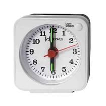 Relógio de Mesa Despertador Herweg Branco 251021 Relógio de Mesa Despertador Herweg Branco 251021